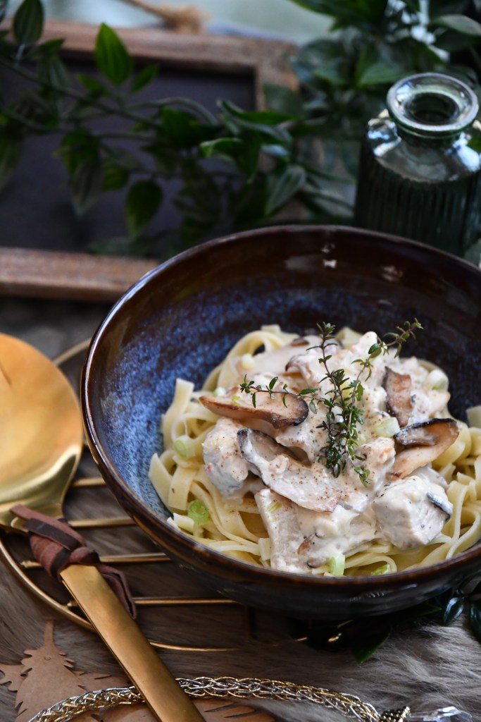 Geschnetzeltes mit Kräuterseitlingen